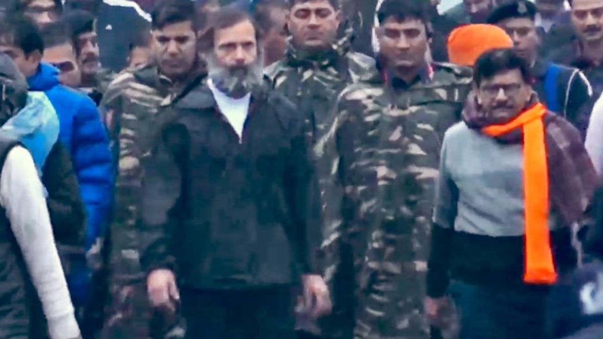 'Raincoat, Not Jacket': Congress Clarifies As Rahul Gandhi Ditches T-Shirt In Kashmir Leg Of Bharat Jodo Yatra